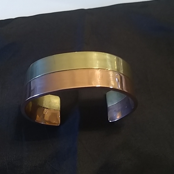 Copper & Brass Cuff Bracelet - Picture 2 of 4